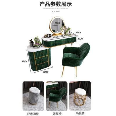 Luxury Marble Light Bedroom Net Red Style Modern Simple Storage Cabinet One Small Family Dressing