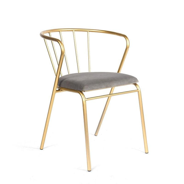 Ins Wind Chair Iron Gold Dining Chair Nordic Net Black Milk Tea Shop Table And Chair Combination