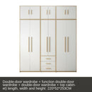 Nordic Wardrobe Simple Modern Economy Assembly Two-door Board Simple Custom Small Bedroom Wardrobe