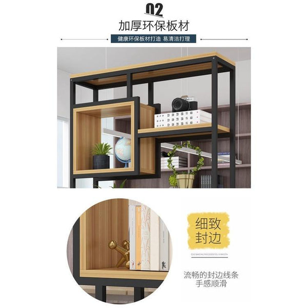 Zcm Nordic Iron Screen Partition Shelf Hollow Floor Decoration Simple Modern Living Room Creative