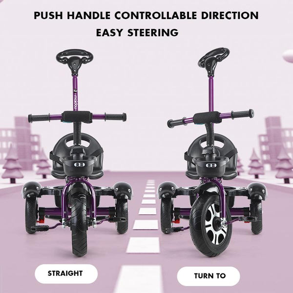 BabyDairy Tricycle 1-5 Years Old Multifunction Children Tricycle Baby Bicycle With Anti-slip Wheels