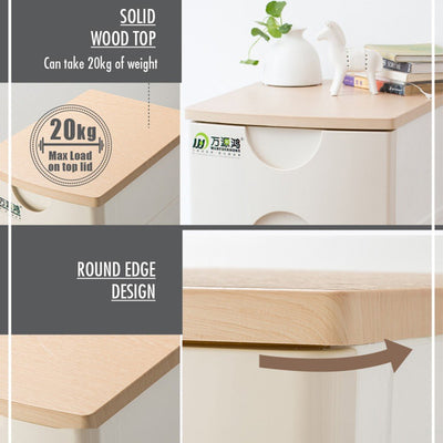 🍀sn🍀houze - 4 / 5 Tier Wooden Top Cabinet ( 60.5l x 48w x 103/128h )cm