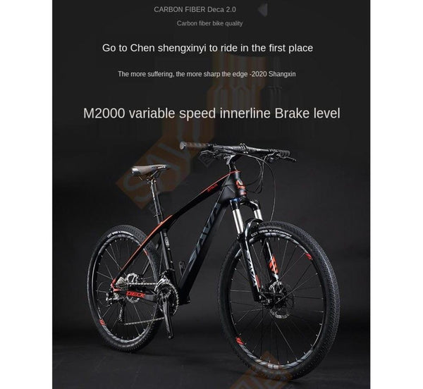 【In Stock】LM SAVA Carbon Fiber Mountain Bike Men s and Women 27-speed Shimano Shift Brake Inner