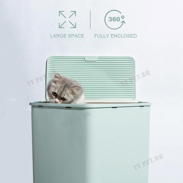 Byto Cat Litter Box Fully Enclosed Litter Box Large Space Odor-proof Cat Toilet Drawer Type Cat