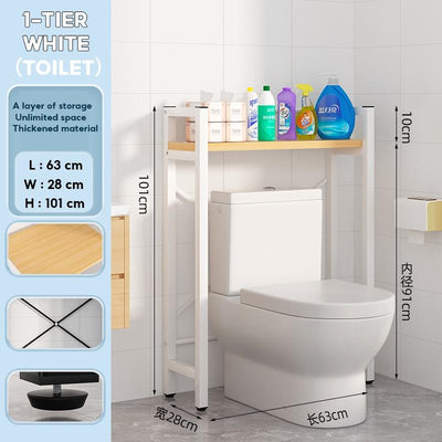 PYGH Washing Machine Rack Flip Washing Machine Bathroom Storage Rack Toilet Storage Rack