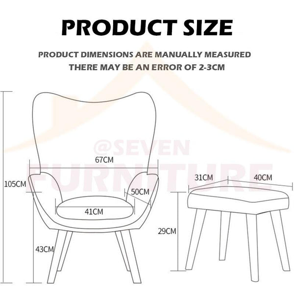 Lazy Sofa Home Fabric Sofa Chair Bedroom Recliner Sofa