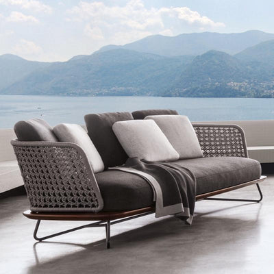 Nordic Outdoor Rattan Sofa Combination Living Room Courtyard Leisure Chair Outdoor Rattan Sofa