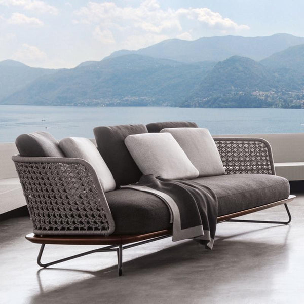 Nordic Outdoor Rattan Sofa Combination Living Room Courtyard Leisure Chair Outdoor Rattan Sofa