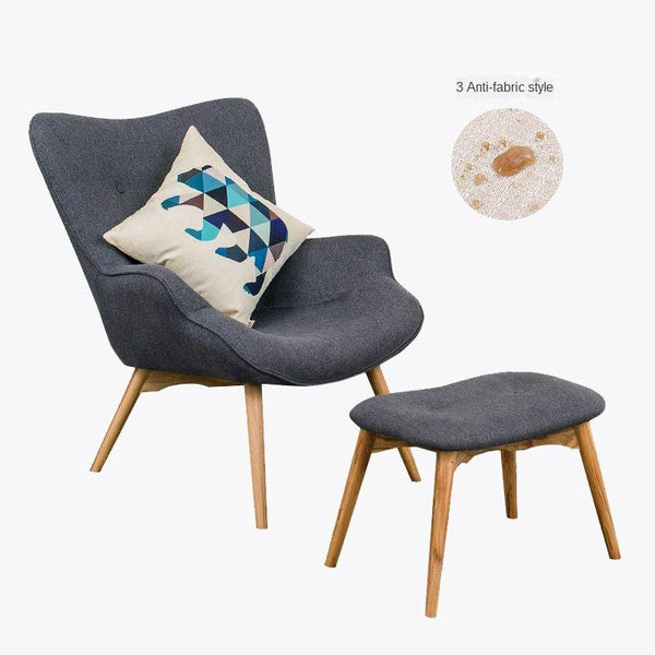 Nordic Armchair Modern Simple Small Type Leisure Tiger Chair Bedroom Balcony Lazy Man Small Sofa