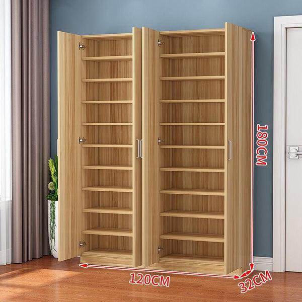 Simple Large Capacity Solid Wood Shoe Storage Multi-functional Hall Cabinet