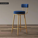 【🇸🇬 Ready Stock】Nordic Bar Modern High Chair Family Chair Backrest Iron Leg Bar stool