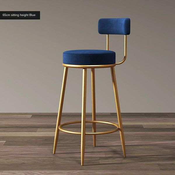 【🇸🇬 Ready Stock】Nordic Bar Modern High Chair Family Chair Backrest Iron Leg Bar stool