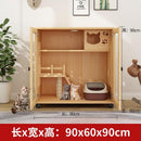 HERON Cat Cage Villa Solid Wood Luxury Home Cat Cabinet General Breeding Room Pet Room