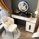 YICHANG LED Nordic Dressing Table Network Red Make Up Table Small Family Bedroom Modern Simple Wood