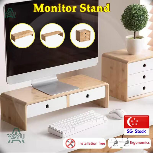Wooden Monitor Stand Laptop Stand