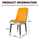 Nordic Flannel Dining Chair Living Room Leisure Chair Home Gold Leg Dining Chair Modern Hotel Chair