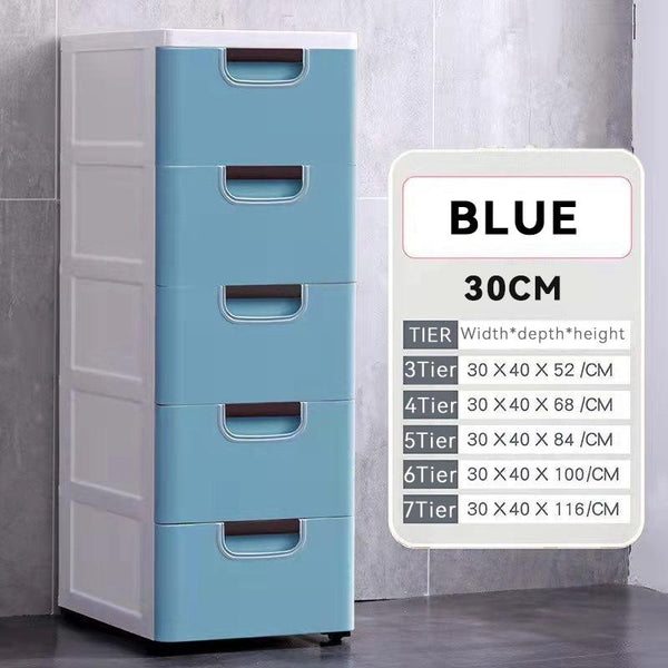 20/30/45cm Chest Of Drawers Cabinet Storage Cabinet Drawer Type Plastic Kitchen Slot Shelf Narrow