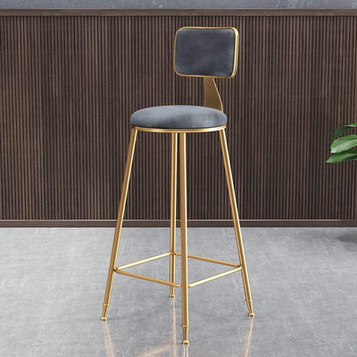 Y&u Nordic Style Wrought Iron Bar Stool Home Dining Chair Comfortable High Chair Modern High Stool