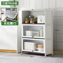 CAGK Kitchen Cabinet Storage Multilevel Kitchen Storage Rack Cupboard Cabinet Microwave Oven Pot