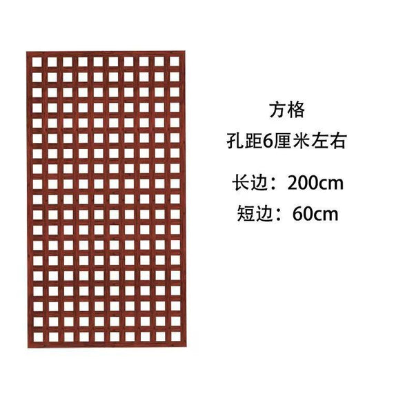 Wooden Fence Anti-corrosion Garden Fence Lattice Wall Decoration Yard Fence Climbing Rattan Trellis