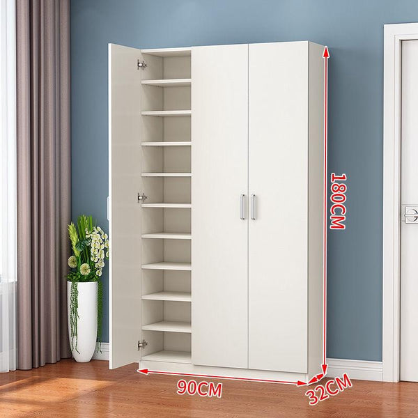 Simple Large Capacity Solid Wood Shoe Storage Multi-functional Hall Cabinet