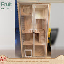 Pazazz Real Wooden Cage Villa Apartment Home Oversized Multi-storey Indoor Cat House with Toilet
