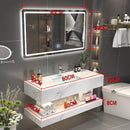 Zcm Modern Simple Bathroom Cabinet Combination Bathroom Set Bathroom Marble Wash Stand Wash Basin