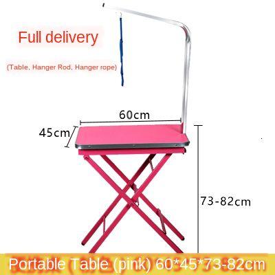 Pet Grooming Table Dog Bath Blowing Cat Hair Cutting Folding Portable Table Hanger Bracket Sling