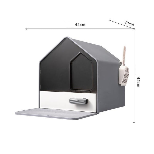 Byto Cat Litter Box Fully Enclosed Litter Box Large Space Odor-proof Cat Toilet Drawer Type Cat