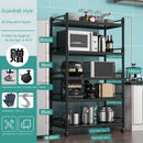 Stainless Steel Floor Type Multi-layer Microwave Oven Kitchen Utensils Pot Rack Storage Movable