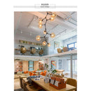 Molecular Scandinavian Duplex Chandelier Architecture Large Designer Restaurant Industrial Style