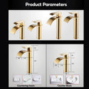 RUNZE Gold Basin Sink Hot & Cold Mixer Kitchen Faucet Brass Bathroom Water Tap Multi-styles To