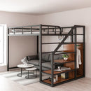 ARPER Iron High-rise Bed Save Space Under The Bed Empty Loft-type Bed Small Single Upper-floor