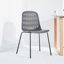 FORTUNE Nordic plastic chairs modern minimalist home backstool creative solid wood dining table