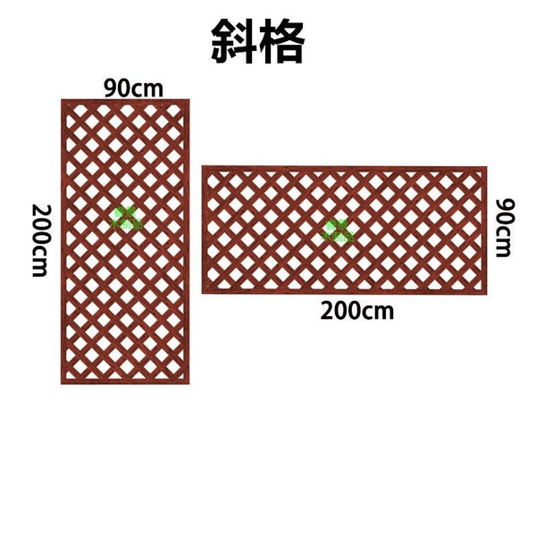 Wooden Fence Anti-corrosion Garden Fence Lattice Wall Decoration Yard Fence Climbing Rattan Trellis
