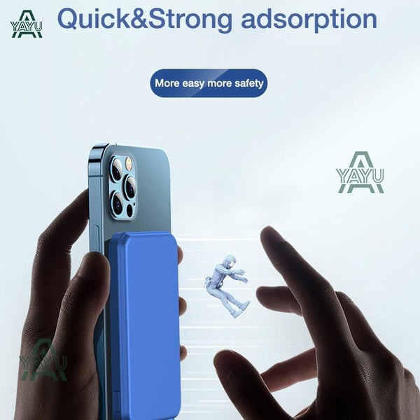 YAYU 10000mAH Slim Magnetic Wireless Power Bank Fast Charging Light Portability Powerbank