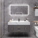 Runzeu Rock Slab Marble Bathroom Cabinet Combination Modern Simple Toilet Washstand Washbasin Light