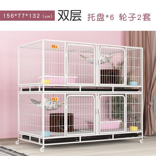 BOUSSAC Pet House and Cat Cage Breeding Three-tier Villa Shop Double-decker Nest Foster Dog Pigeon