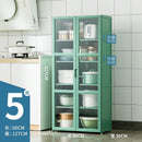 Kitchen Cabinet Multi-layer Kitchen Rack Bedroom Bookshelf Cabinet Home Sideboard Cabinet