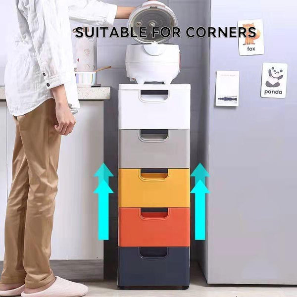 20/30/45cm Chest Of Drawers Cabinet Storage Cabinet Drawer Type Plastic Kitchen Slot Shelf Narrow