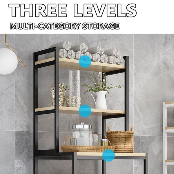 PYGH Washing Machine Rack Flip Washing Machine Bathroom Storage Rack Toilet Storage Rack