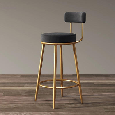 Y&u Nordic Style Wrought Iron Bar Stool Home Dining Chair Comfortable High Chair Modern High Stool