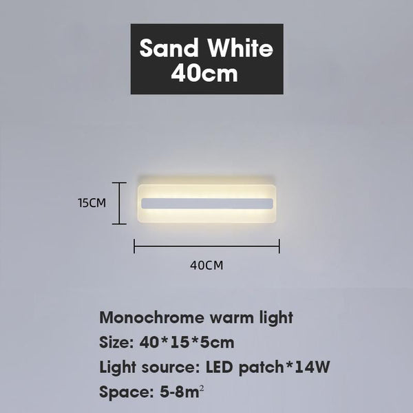 HJFA Minimalist Nordic Led Bedroom Bedside Modern Simple Style Hotel Corridor Wall Lamp