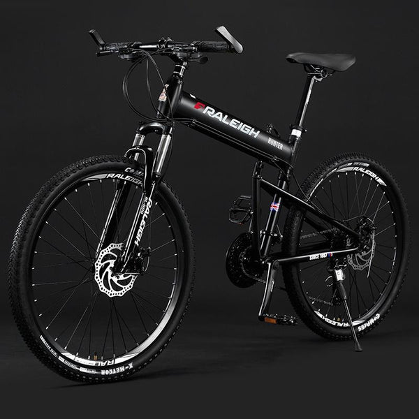 SEVEN RALEIGH 26 Inch Foldable Mountain Bike Aluminum Alloy Variable Speed Bike Cross Country Racing