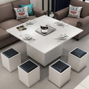 Lifting And Lowering Table Dual-use Folding Multi-functional Tea Tv Cabinet Set Storage Simple