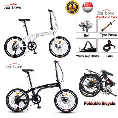 [SG READY STOCK] Gear Bicycle 20 Inch 7 Speed Foldable Bicycle Adult Tricycle Outdoor City Road