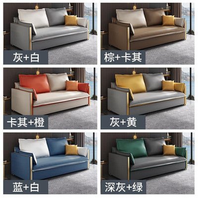 Arper Nordic Sofa Bed Solid Wood Technology Cloth Waterproof Sofa Bed Living Room Storage Lazy