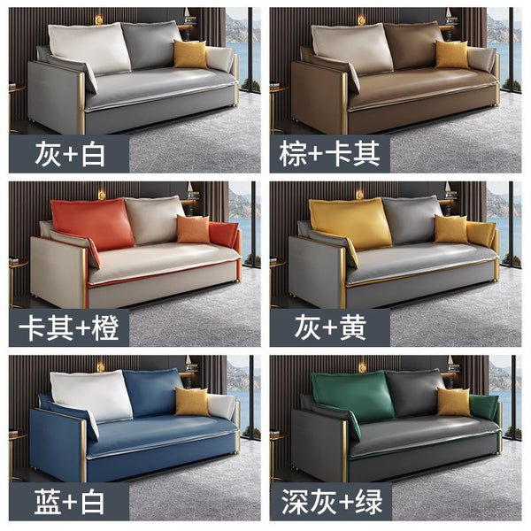 Arper Nordic Sofa Bed Solid Wood Technology Cloth Waterproof Sofa Bed Living Room Storage Lazy