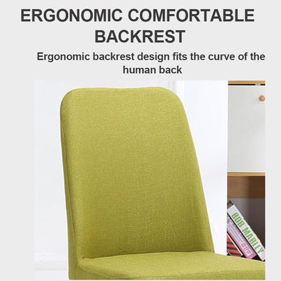 APOLLO Nordic Dining Chair Modern Backrest Home Study Chair Comfortable Leisure Chair Simple Desk