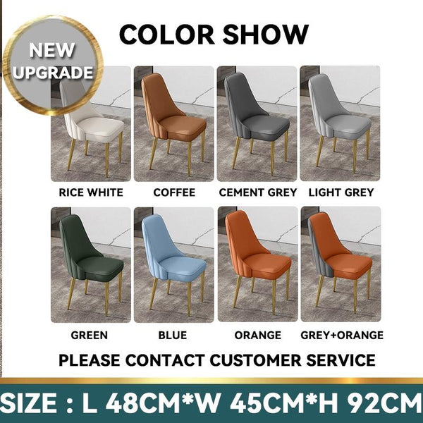 Luxury Dining Chair Household Makeup Chair Upgrade Nordic Dressing Chair Iron Art Negotiation Chair